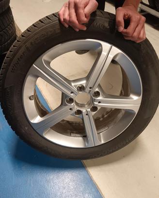 Cerchi originali Mercedes +gomme Hankook invernali