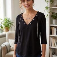 Blusa nera Guess taglia S