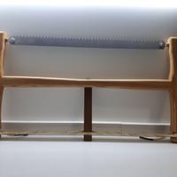 sega a telaio con lama rotante artigianale