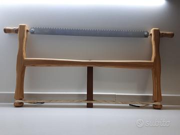 sega a telaio con lama rotante artigianale