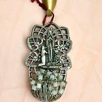 Acquasantiera e rosario vintage ricordo di Lourdes