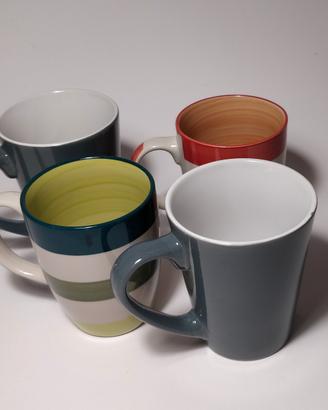 set 4 tazze 