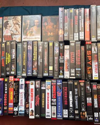 Lotto 70+ VHS Film Anni 90/2000 Thriller e Azione