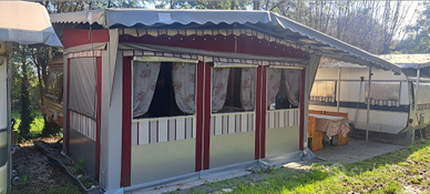 Roulotte molto bella con veranda estiva invernale