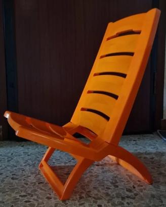 Spiaggina - sedia pieghevole in plastica