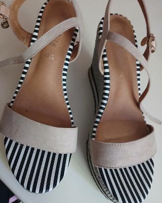 Sandali zeppa pelle n 39 Paciotti 