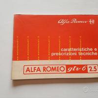 Alfa Romeo GTV 6 2.5 1982 manuale officina