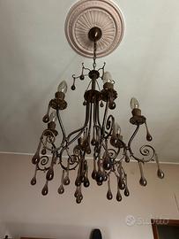 Lampadario da salotto anni 70