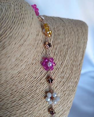 collana fiori e stelle