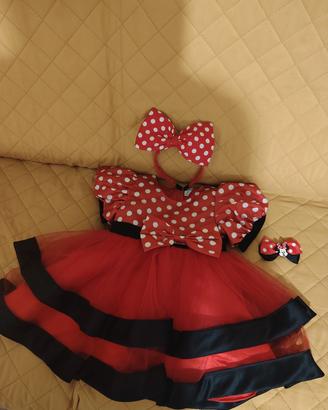 vestito carnevale Minnie Bambina 