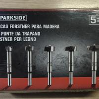 Set punte Forstner Parkside per legno