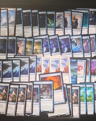 MTG Blocco 100x blue rare&mitiche
