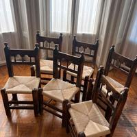 6 sedie antiche spagnole