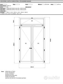 porta in alluminio