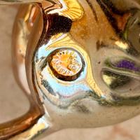 Statuetta cavallo in lamina d’argento con punzone