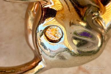 Statuetta cavallo in lamina d’argento con punzone