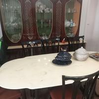 Credenza con specchiera+tavolo in marmo