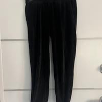 Pantaloni Benetton in ciniglia neri - Vita 35cm
