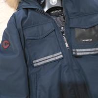 Giubbotto Museum blu invernale da uomo taglia L