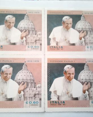 Francobolli Papa Giovanni Paolo I del 2012