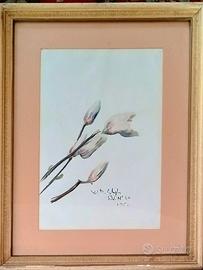 Dipinto ad acquarello di Valentino Ghiglia