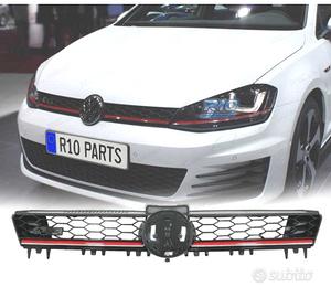 GRIGLIA VOLKSWAGEN VW GOLF 7 12-17 GTI NERO ROSSO