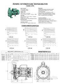 POMPA CENTRIFUGA MONIGIRANTE