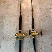 Canne da pesca per tonni, come nuove!!