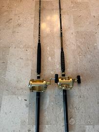 Canne da pesca per tonni, come nuove!!