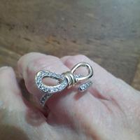 Anello argento fiocco e infinito