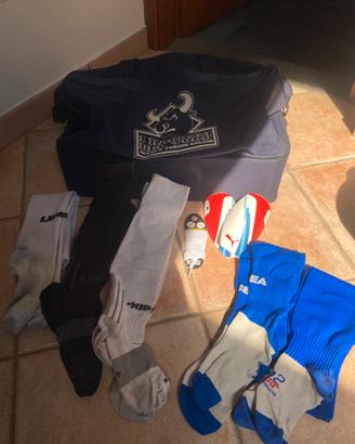 Borsone Calcio, Calzettoni, lacci e parastinchi