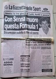 corriere sport gazzetta maggio 3 1994 senna morto