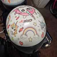 casco nolan grex bambina unicorni