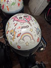 casco nolan grex bambina unicorni