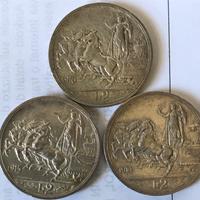 Vittorio Emanuele III 2 lire 1914/15/16 SPL/FDC