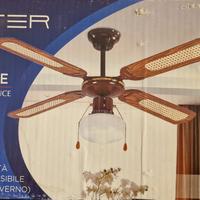 Ventilatore da soffitto con lampadario
