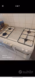  cucina a gas Regal bianca larga 90 cm 
