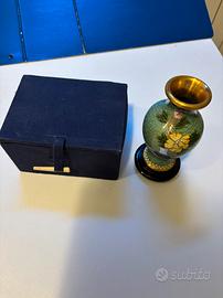 Coppia vasi Cloisonné cinesi