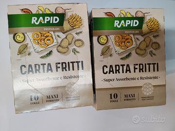 Set 12 Confezioni Carta Fritti 10 Fogli 30×40 cm