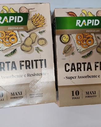 Set 12 Confezioni Carta Fritti 10 Fogli 30×40 cm