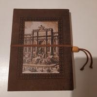 Taccuino in pelle a righe fontana di Trevi