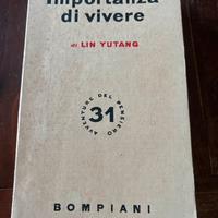 IMPORTANZA DI VIVERE di Lin Yutang Vintage.