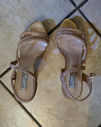 SCARPE CERIMONIA DORATE