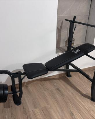Panca palestra con pesi mai usata