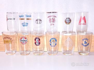 Bicchieri birra vintage