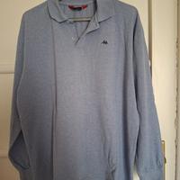 Polo celeste maniche lunghe.  Robe di kappa.  