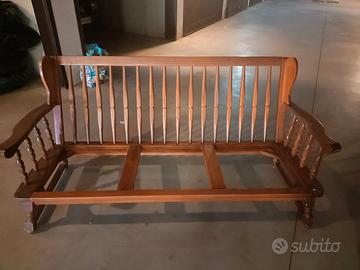 salotto legno massiccio 