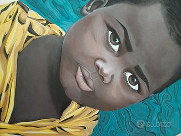 Quadro dipinto a mano – Attraverso lo sguardo