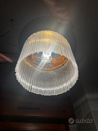 Lampada in ottone in stile art deco