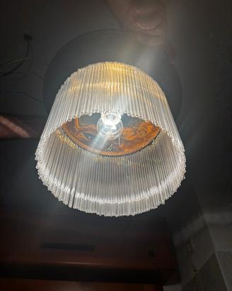 Lampada in ottone in stile art deco